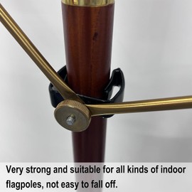 AMZFLAG 4 Pack of Flag Spreaders for Indoor Flag Pole, Gold Large Indoor Flagpole Spreader 50 cm/19.5 inch Metal for Flag Display