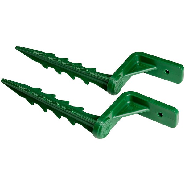 Gorilla Playsets 07-0016-P Ground Stakes for Playsets, Swing Sets (Pair), Green