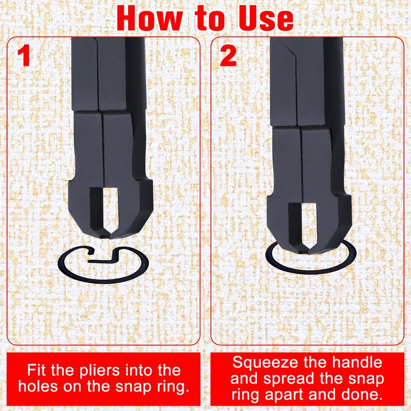 LEONTOOL U Shape Snap Ring Pliers U Joint Snap Ring