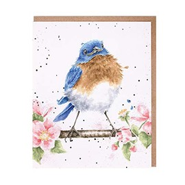 Wrendale Designs Greeting Card - THE BLUEBIRD (Bluebird)
