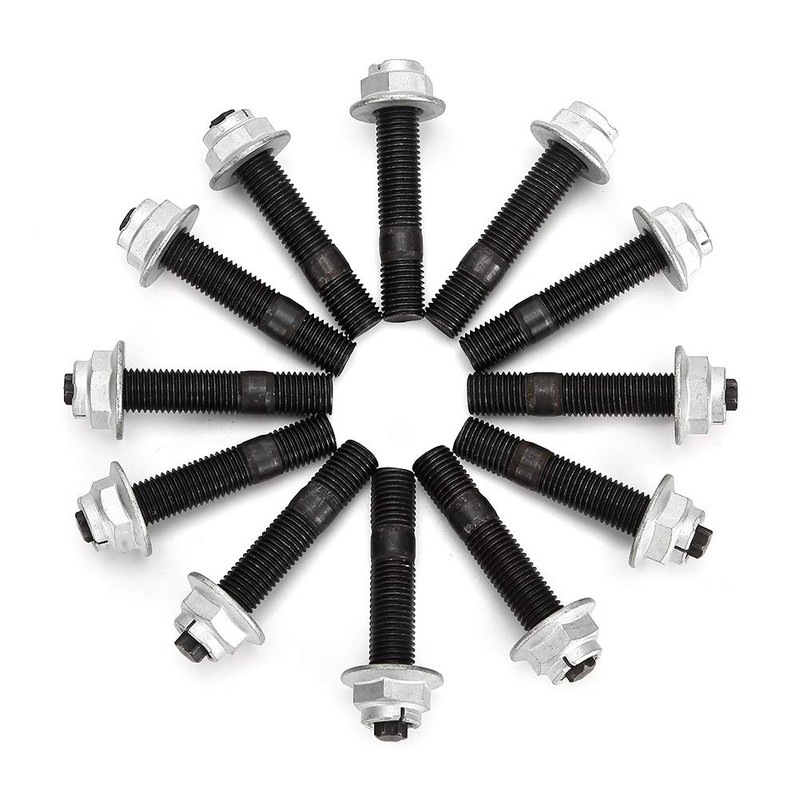 24Pcs Exhaust Manifold Stud Nut Kit Fit for Toyota 1HZ