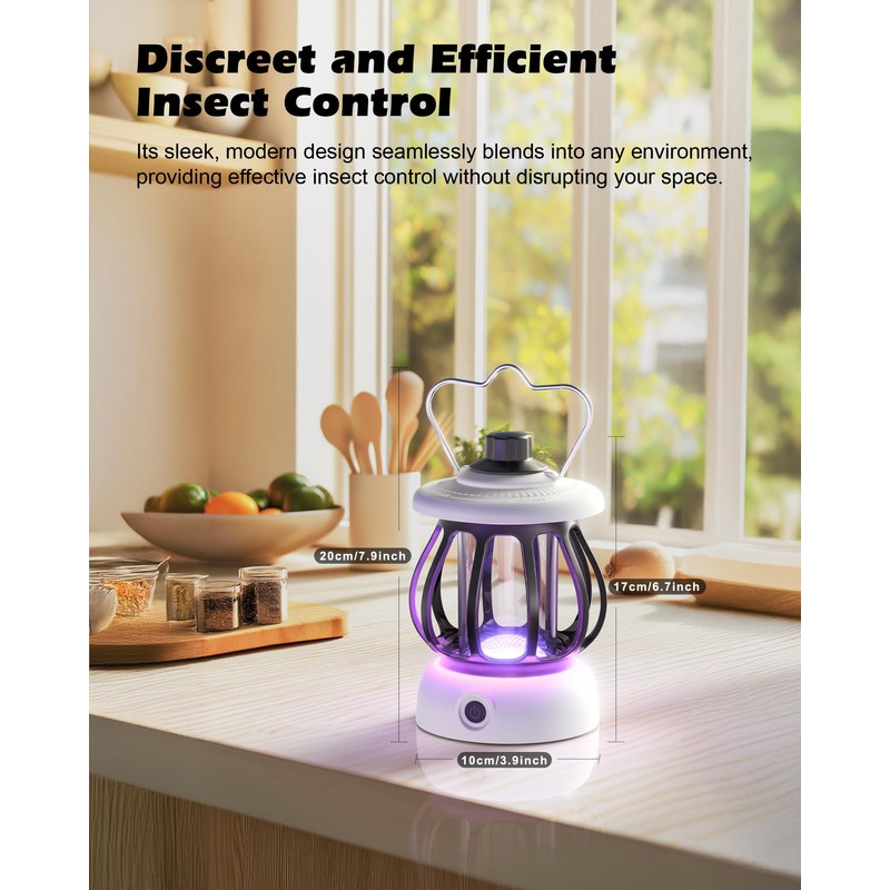Flying Insect Trap(1Device + 10Refills), Fruit Fly Traps for Indoors