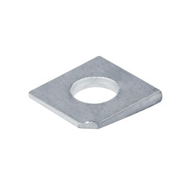 GBGS 50 Pcs 1/2" Square Beveled Washer, 1-1/8" x 1-1/8" Wedge Washers,Hot Dipped Galvanized