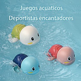 MAOXINGREN Juguetes para el Baño, 3 Piezas Lindo Juguete Tortuga para el , Juguetes Reloj Flotante, Juguetes para el Baño, Juguetes para la Piscina para Preescolares