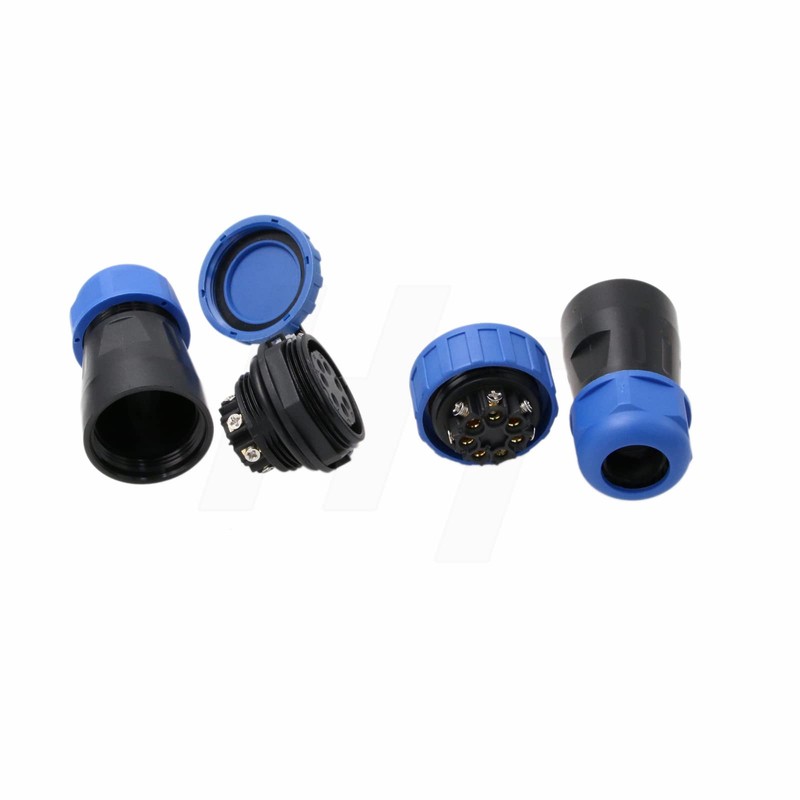 HangTon TY28 7 Pin 25A Bulkhead Dust Poof Connector Male