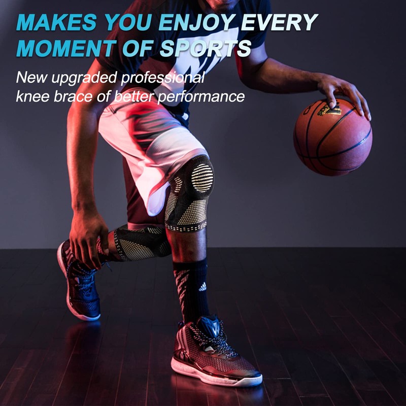 NEENCA 2 Pack Knee Braces for Knee Pain, Compression Knee