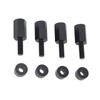 4Pcs Seat Lift Mount Kits 2 Inch Black Reliable Rugged