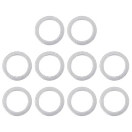 X AUTOHAUX 10pcs M20 Silver Tone Oil Drain Plug Gaskets Replacement for Honda 94109-20000