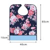 kuou Kuou 2-Pack Adult Bibs, Washable Dining Bibs for Elderly