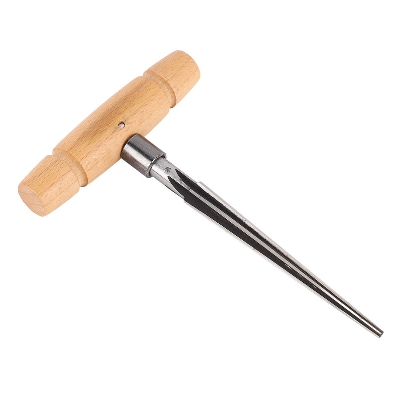 Guitar Pin Hole Reamer Wooden Handle Tapered Reamer Musical Instrument