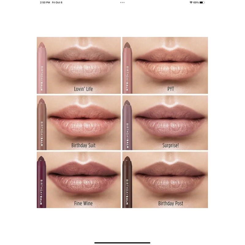 AVON BIRTHDAY BALM LIP CRAYON - PYT. New In Box