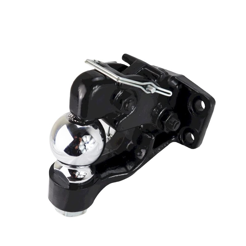 Shocker 8-Ton Channel Pintle Hook with Hitch Ball Attachment, Includes