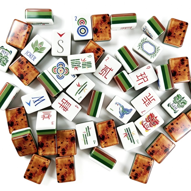,American Mahjong Set with 160 Tiles, Custom 4-Layer American Mahjong