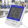 CTH‑609 Digital Thermometer Hygrometer Wall Mounted Temperature Humidity Meter for