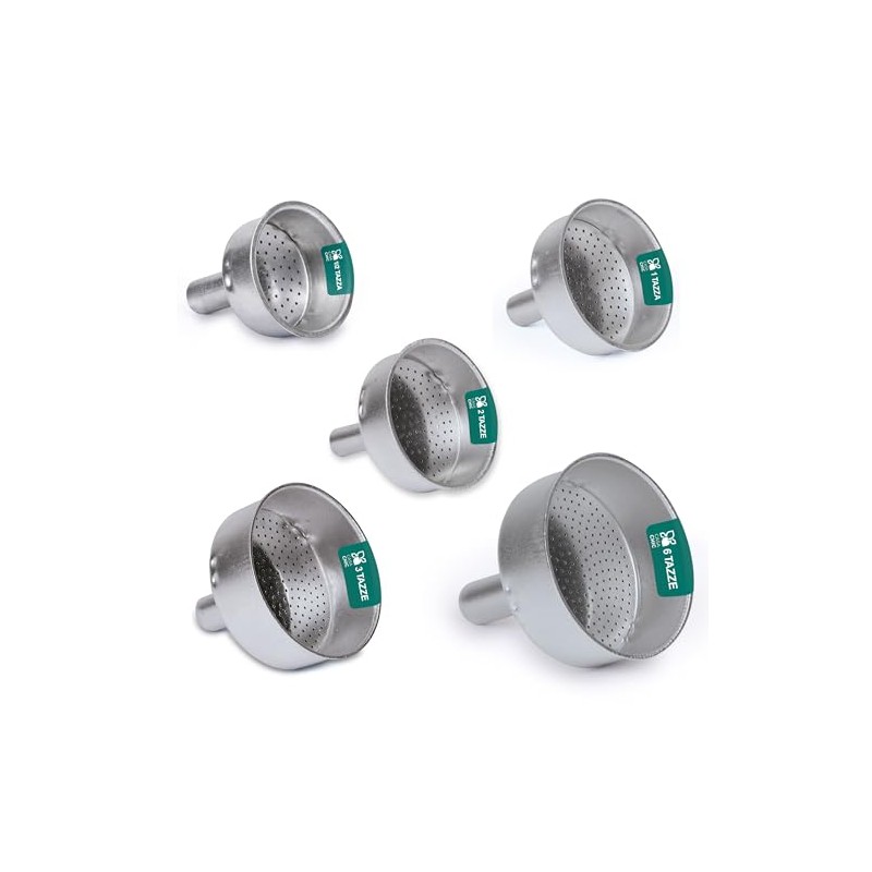 LifeChic Filtro Imbuto per Caffettiera Moka 3 Tazze, Ricambio Universale
