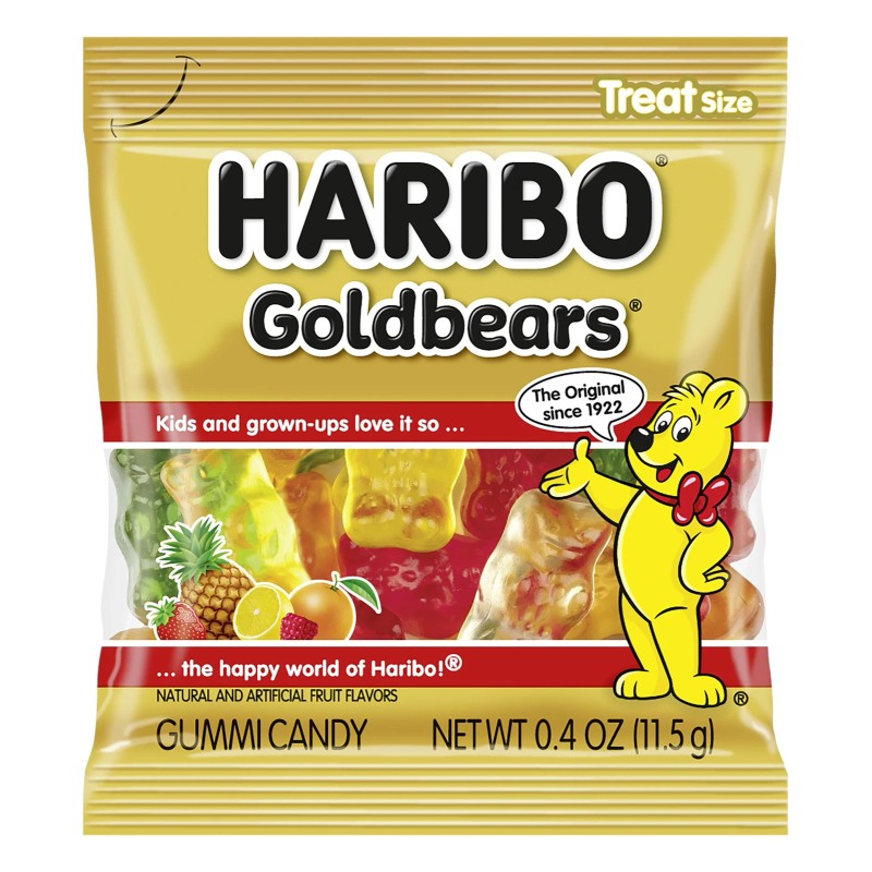 HARIBO Gold Bears, 22.8 Oz, Tub Of 54 Packs