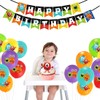 Monster Party Decorations - Monster Birthday Balloons Happy Birthday Banner