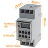 ChiliTec Digital Timer for DIN Rail Switch Panel 230 V