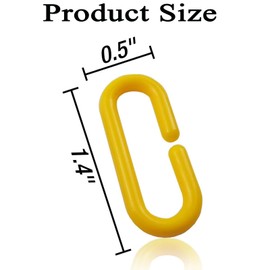 Plastic C-Clip Hooks Chain Links, Interchangeable Rainbow C-Links for Classroom Playroom Learning Toys, Mix Color Small Pet Rat Parrot Bird Toy Cage (200)