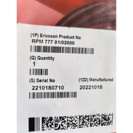 Ericsson Lot Of 4 Ericsson RPM 777 01 02000 SIGNAL CABLE