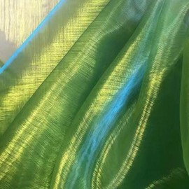 Gradient Organza Polyester Fabric (Green)