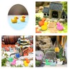 Mini Resin Duck Figurines, 200 Pieces, Mixed Colours, 1.7 x