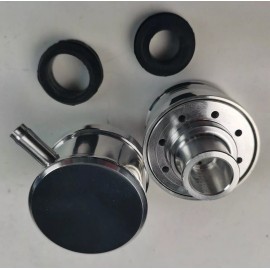 espeedpro21 Billet Polished Aluminum Valve Cover Breather PCV with Grommets Oil Fill Smooth