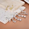 Lansora Silver Dangle Earrings for Women Dainty Charm Long Dangling