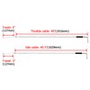 Mofun Extended Length 40" Throttle Cable and Idle Cable Kit