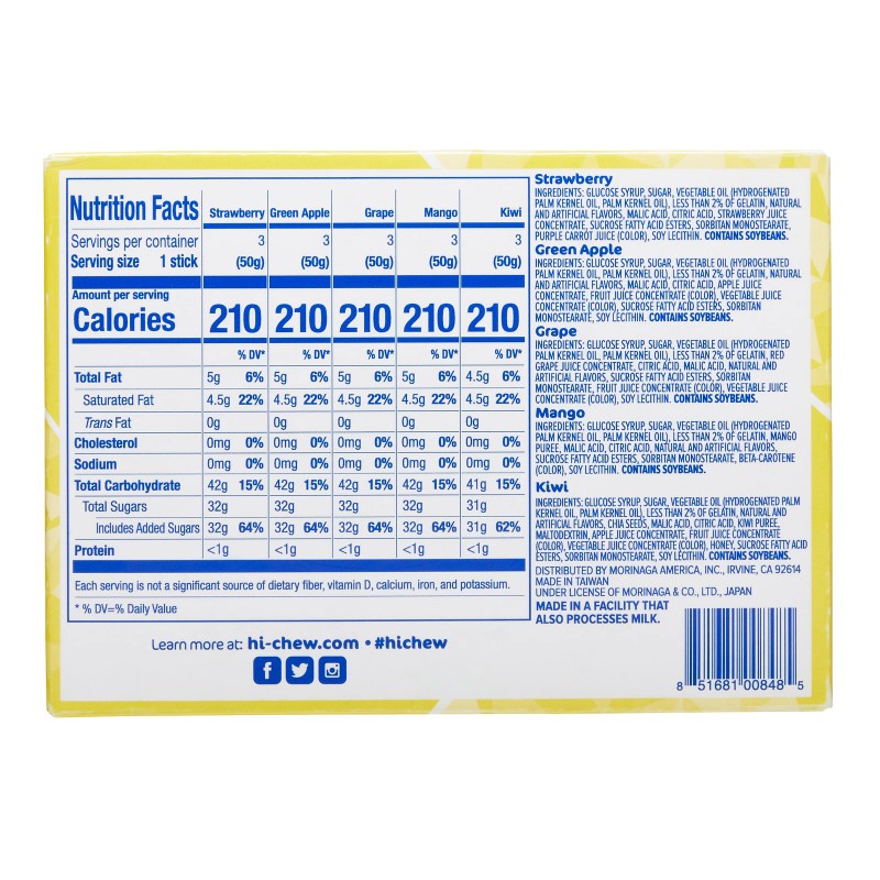 Hi-Chew Fruit Chews, Variety, 1.76 Oz, 15-Count