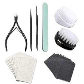 HaimiLiya Cuticle Pusher Cuticle Nipper Set, Russian Pre-Treatment Nail Pushers, Cuticle Remover with 100/180 Grit Sandpaper, 7mm Full Jaw Cuticle Trimmer, Nail Care for Manicure Pedicure Nail Art