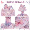 ArtSocket 2pc 3-Tier Butterfly Cupcake Stand Birthday Decoration