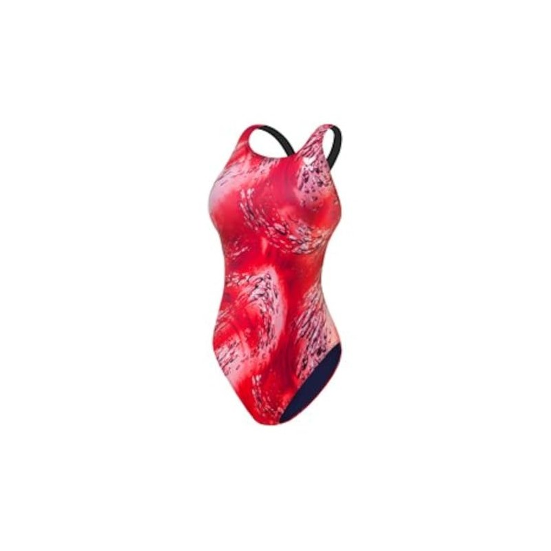 TYR SPORT Girls 'Aquarius Maxback Swim Suit, red, 24