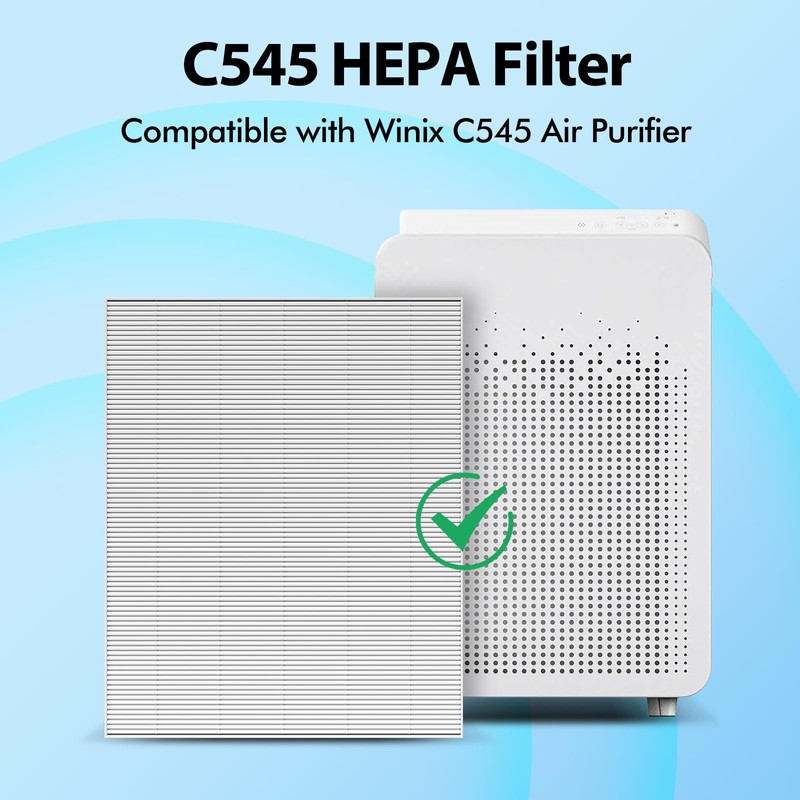 FFAC 4 Pack C545 Replacement HEPA Filter Compatible with Winix