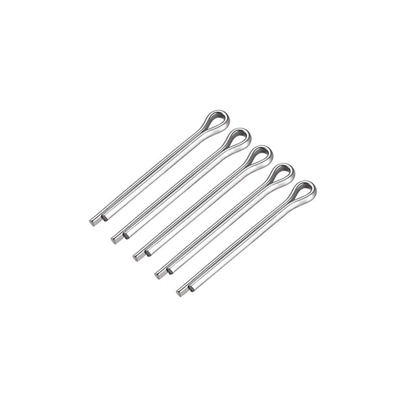 sourcing map Split Cotter Pin - 4mm x 40mm 304
