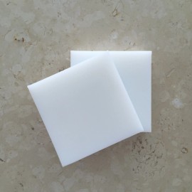 HDPE (High Density Polyethylene) Plastic Sheet 2" x 2.50" x 12" Natural