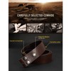 Mens Leather Belt Strap Without Buckle,Snap Buckle Replacement Leather Strap