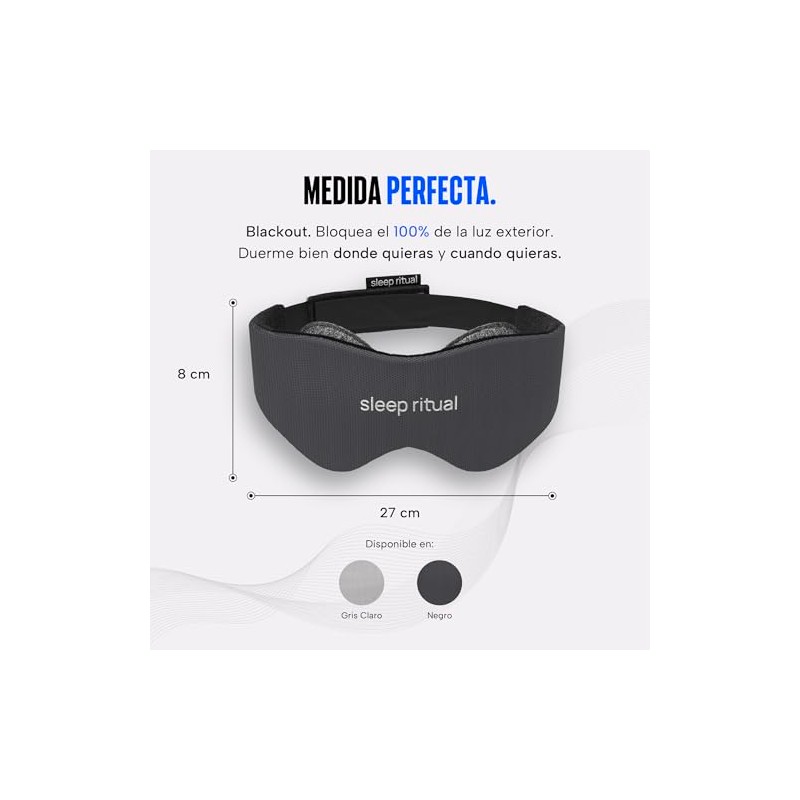 Sleep Ritual Antifaz Premium para Dormir con Tecnología Blackout