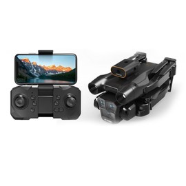 Remote Control Drone with Camera 4K Dual Camera 4-Sided Obstacle Avoidance Optical  Hover Remote Control Quadcopter for Kids Adults 3 Battery