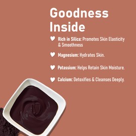 Minature Pure Rhassoul Red Clay Powder 8oz (227g) - Moroccan Mineral Clay for DIY Face Masks, Hair Care & Body