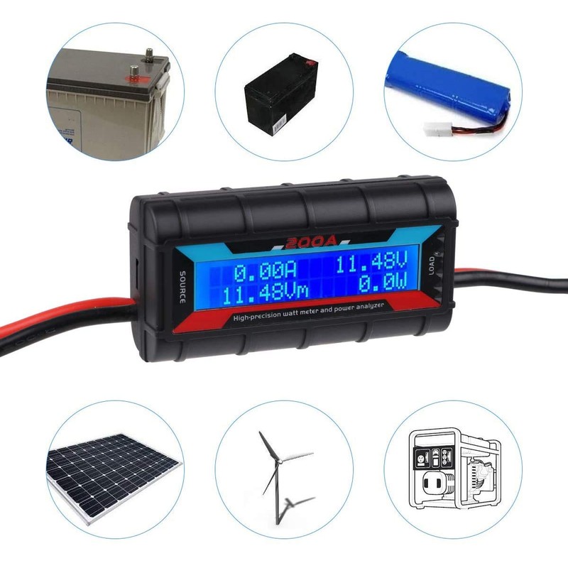 ARCELI 200A High Precision Wattmeter Detector Power Analyzer for RC