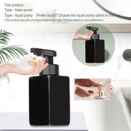 Automatic Foaming Soap Dispenser Touchless Foam Hand Soap Dispenser Rechargeable Auto Dish Pump Bottle for Bathroom Kitchen Sink, Black