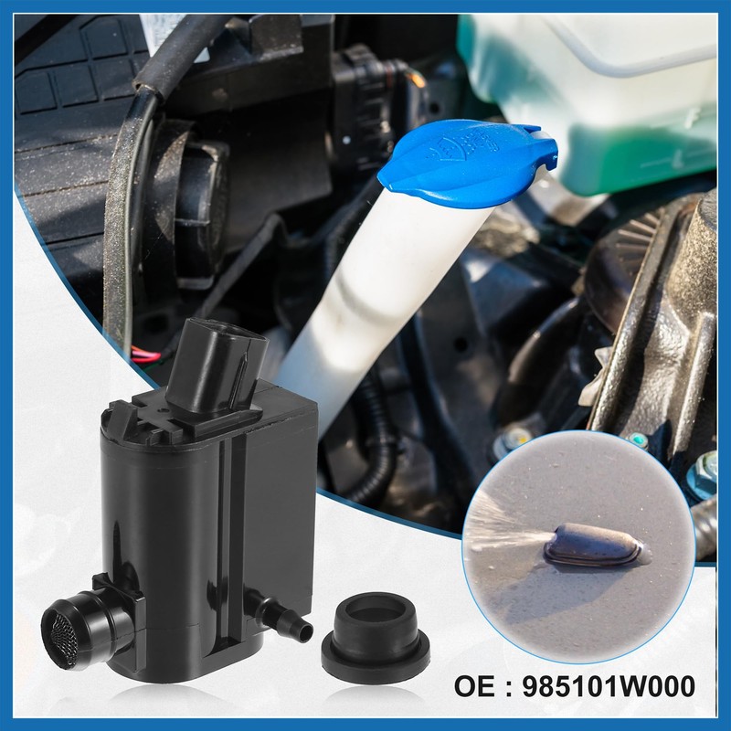 A ABSOPRO Windshield Washer Motor Pump for Kia Sorento -