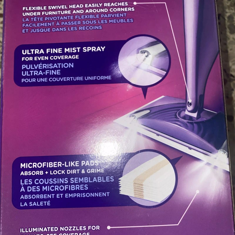 Swiffer WetJet Wood Floor Spray Mop Mopping Kit Microfiber Head