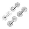 4pcs Stainless Steel Radius Fillet Gauge Concave Convex Measuring Tool