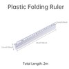 Smgda Folding Ruler, 2M / 78 inch Metric & Imperial
