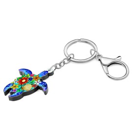 YINYA - Llavero acrílico de tortuga marina con diseño de tortugas oceánicas para mujeres y niñas, regalos de coche, accesorios para decoración, marino, M
