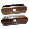 Solitaire Gloss Brush with 100% Horse Hair - Black, Long