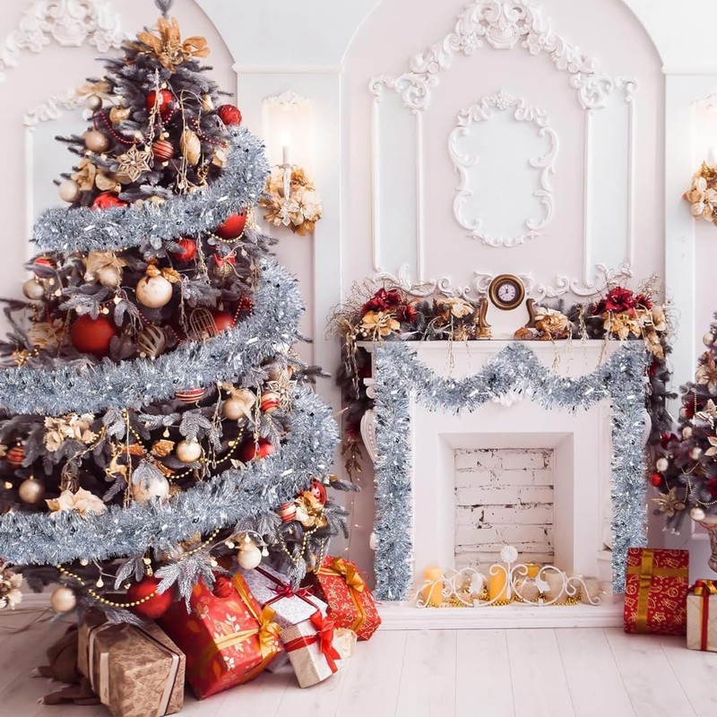 Rocking Party Luxury Thin Metallic Christmas Tinsel Decoration – Festive