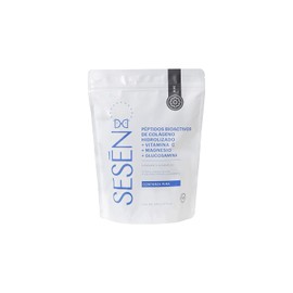 SESĒN Colágeno Hidrolizado en polvo + Vitamina C + Magnesio+ Glucosamina Bolsa con 500 g